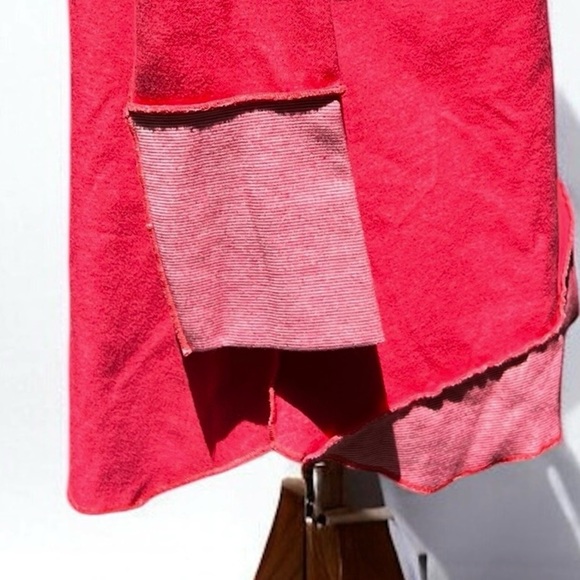 🌻Lulu B Coral V-neck Button Back Pullover Sweatshirt Size Small - Picture 5 of 8